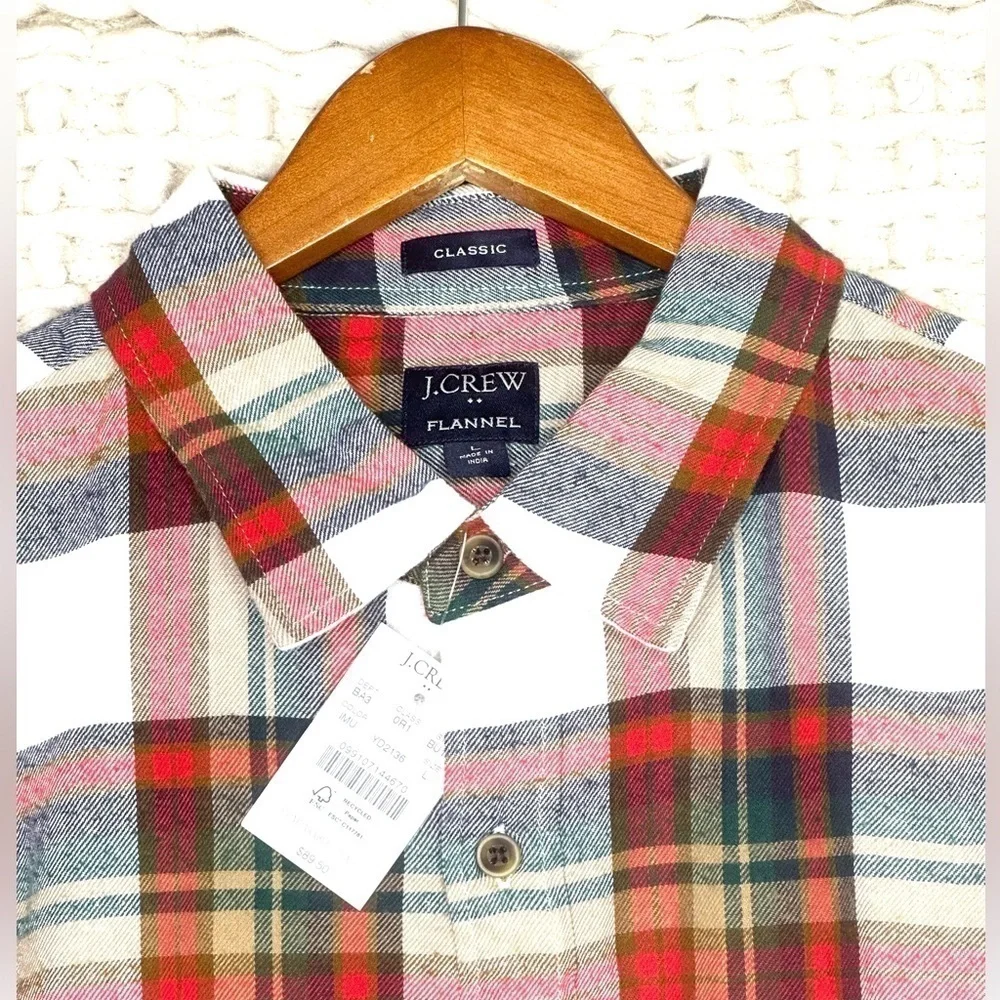 J Crew Classic Flannel Shirt